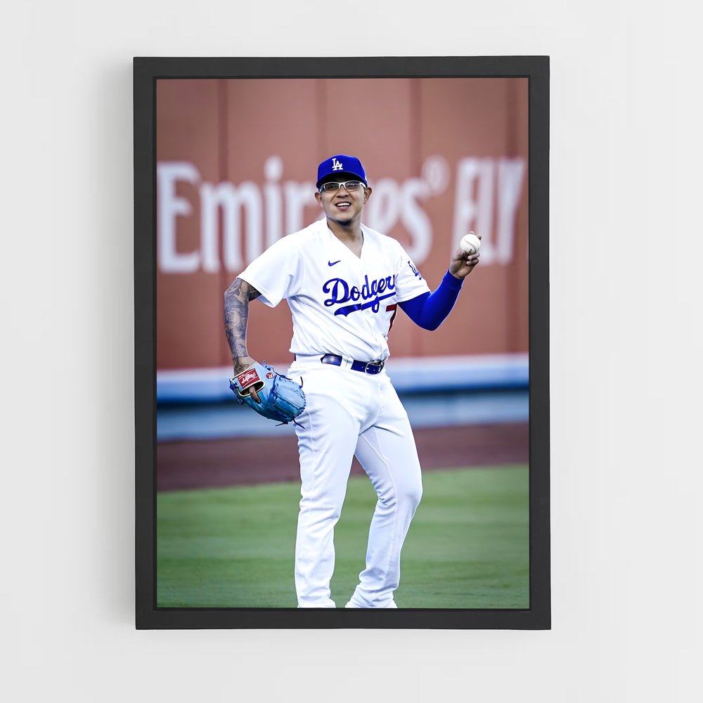 Poster Le Lancer de Julio – affiche Baseball (vue 2)